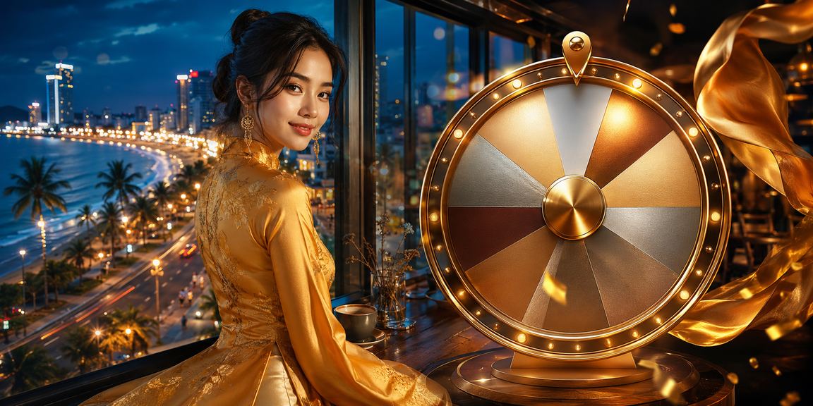 Người phụ nữ mặc áo dài tại Vũng Tàu tham gia trải nghiệm roulette trực tuyến trên nền tảng the5er